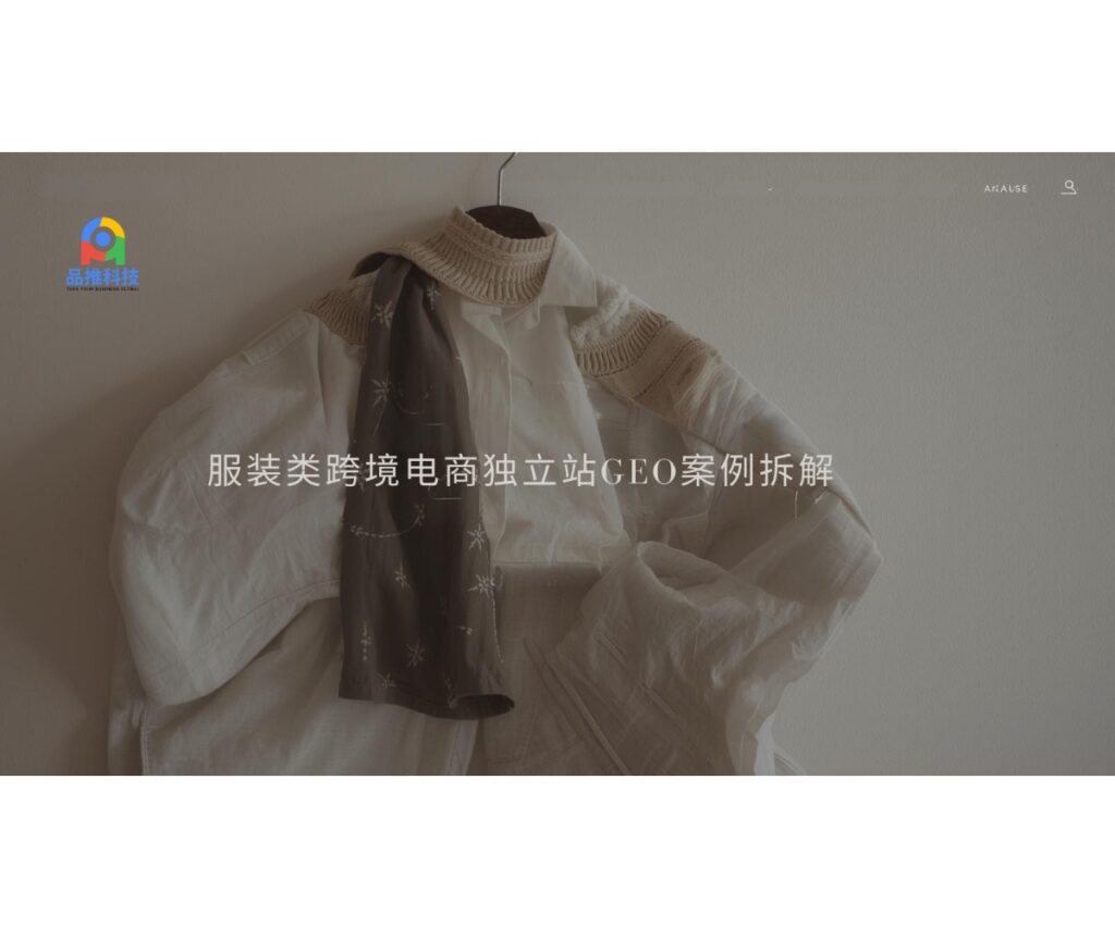 服装类跨境电商独立站GEO案例拆解