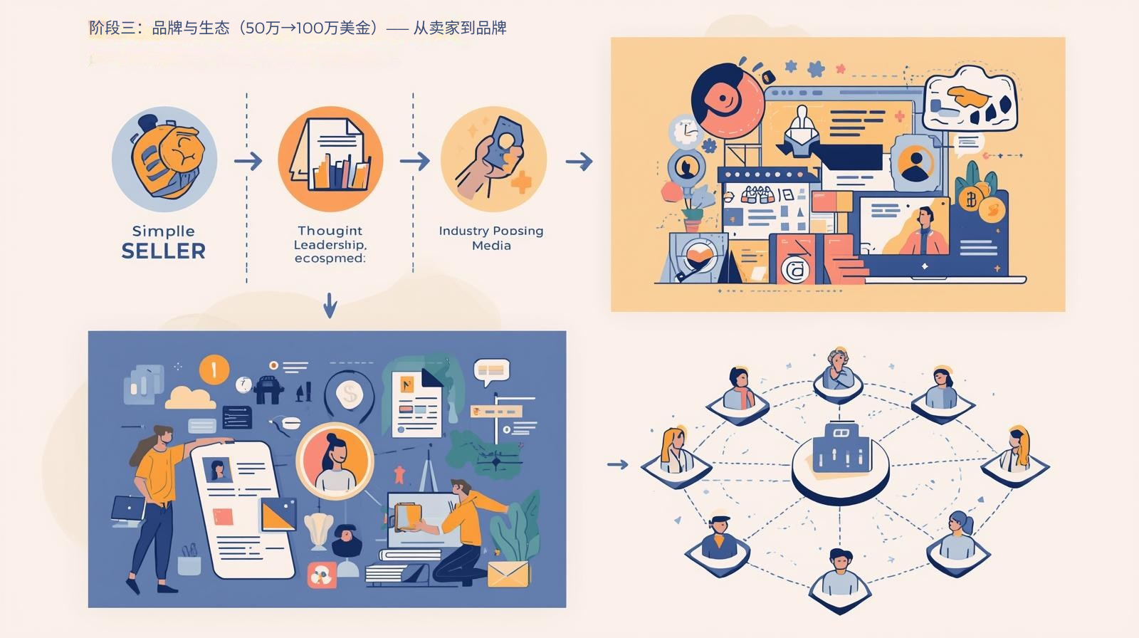 阶段三：品牌与生态（50万→100万美金）—— 从卖家到品牌