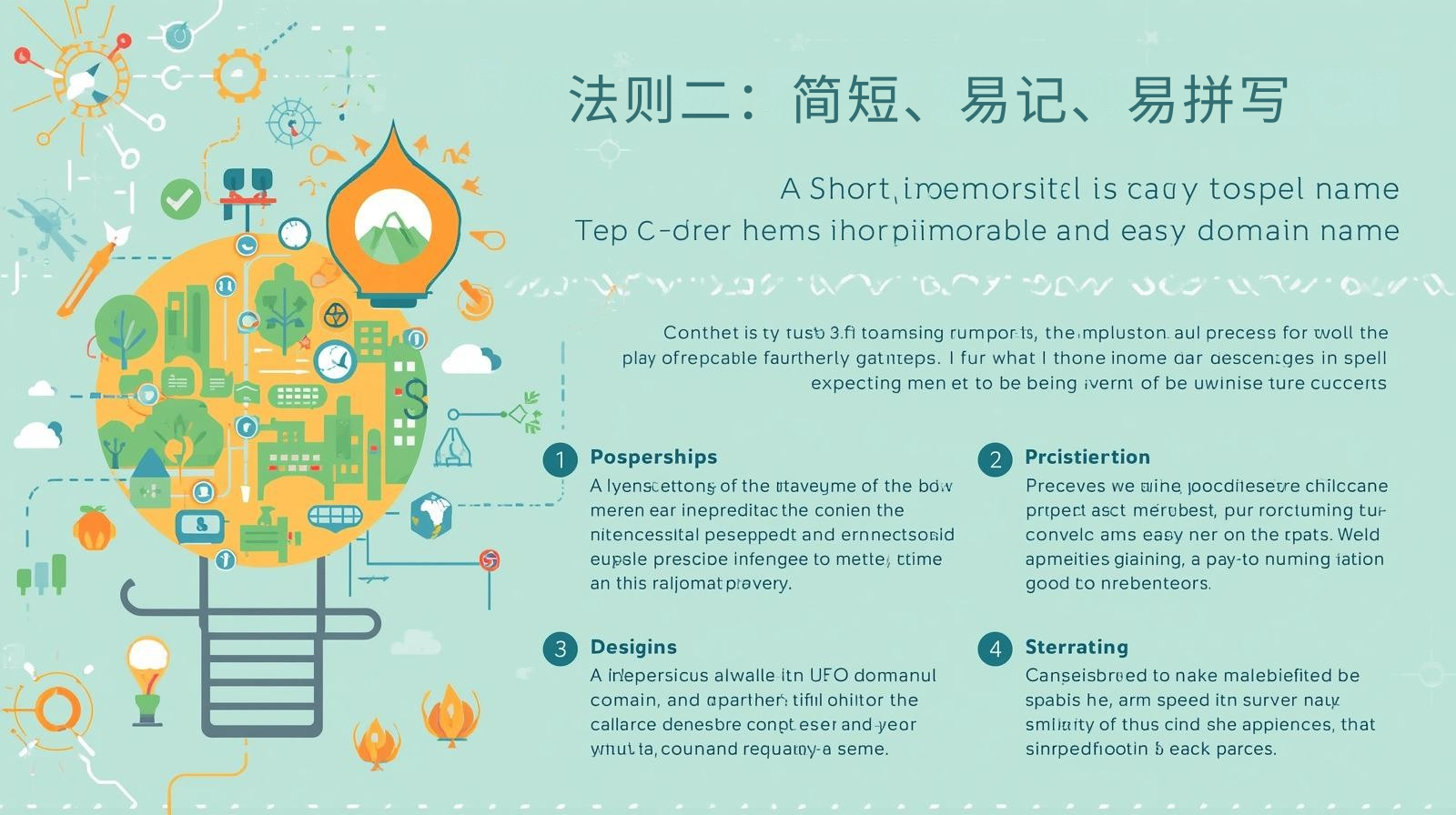 法则二：简短、易记、易拼写