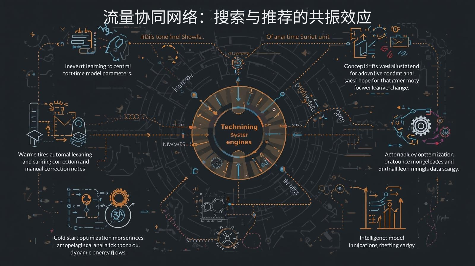 流量协同网络：搜索与推荐的共振效应