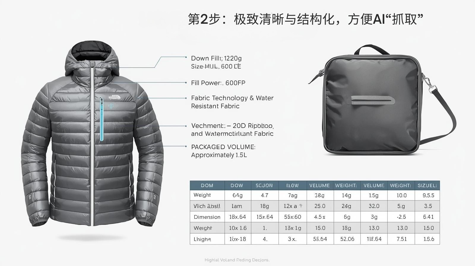 第2步：极致清晰与结构化，方便AI“抓取”