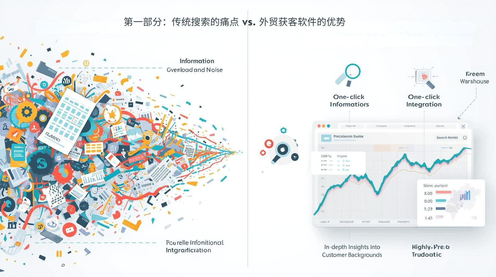 第一部分：传统搜索的痛点 vs. 外贸获客软件的优势