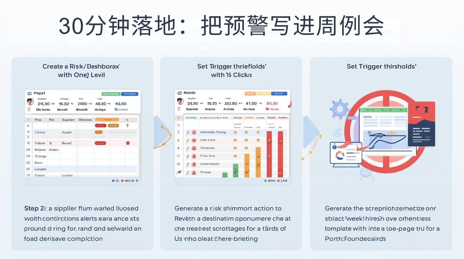 30分钟落地：把预警写进周例会