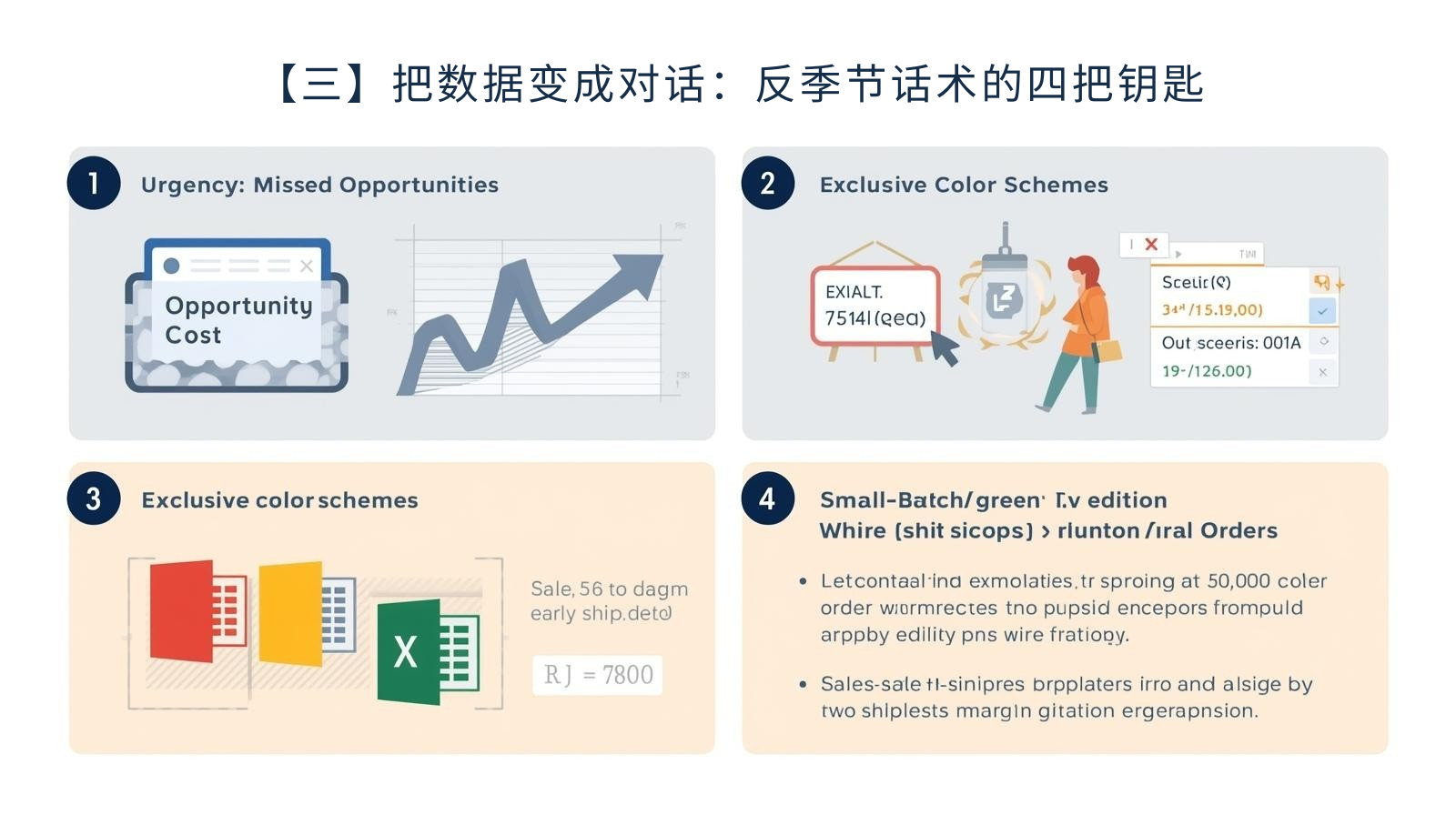 【三】把数据变成对话：反季节话术的四把钥匙