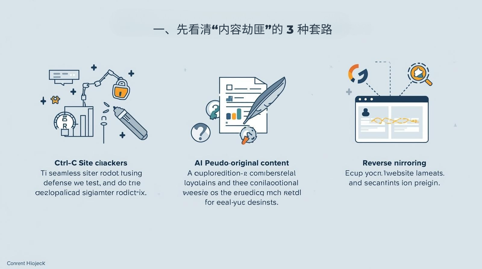 一、先看清“内容劫匪”的 3 种套路