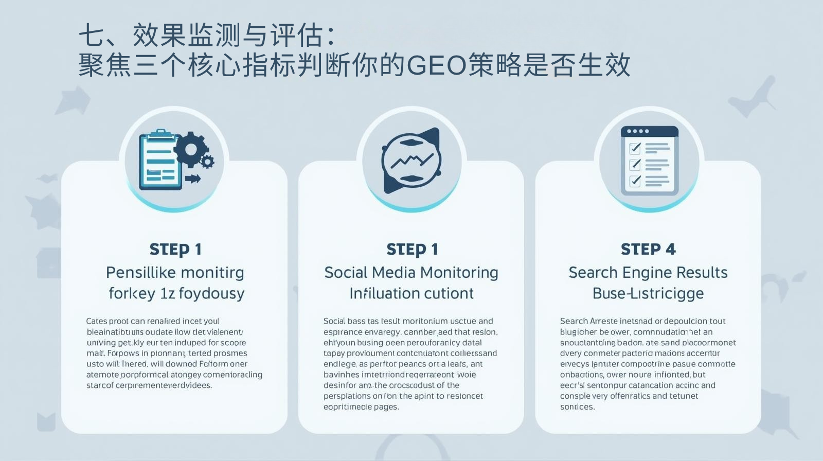 七、效果监测与评估：聚焦三个核心指标判断你的GEO策略是否生效