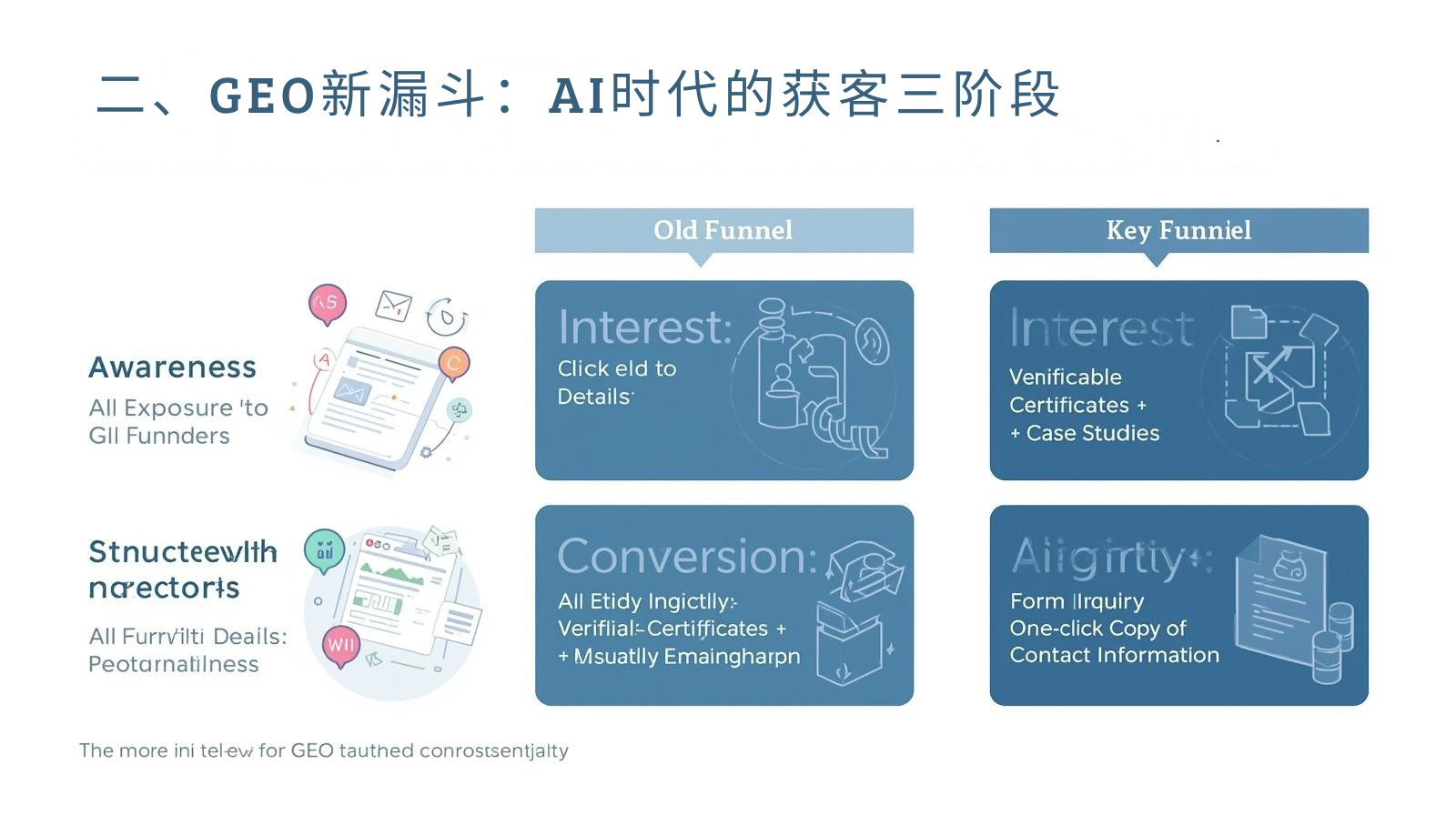 二、GEO新漏斗：AI时代的获客三阶段
