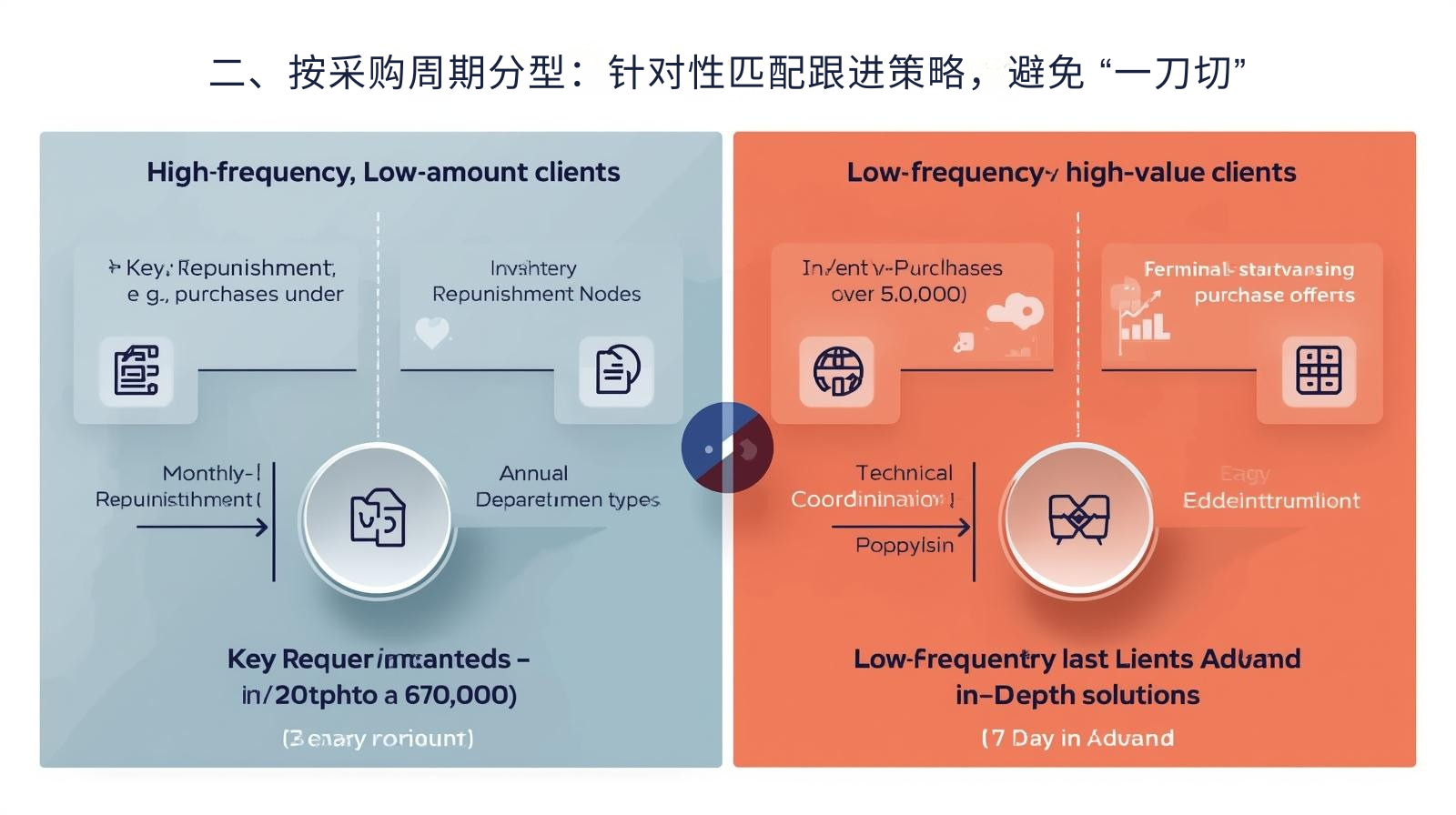 二、按采购周期分型：针对性匹配跟进策略，避免 “一刀切”