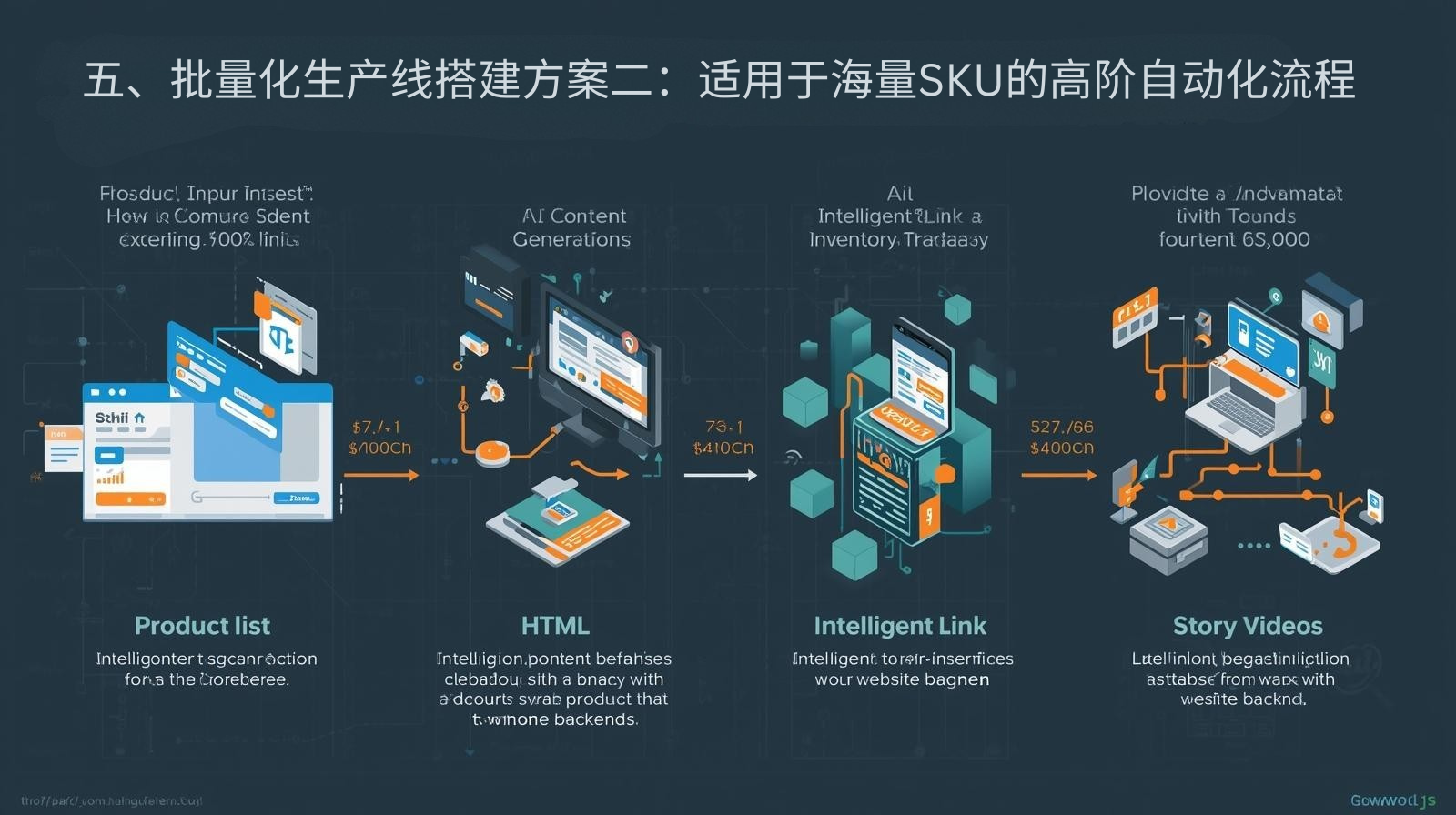 五、批量化生产线搭建方案二：适用于海量SKU的高阶自动化流程