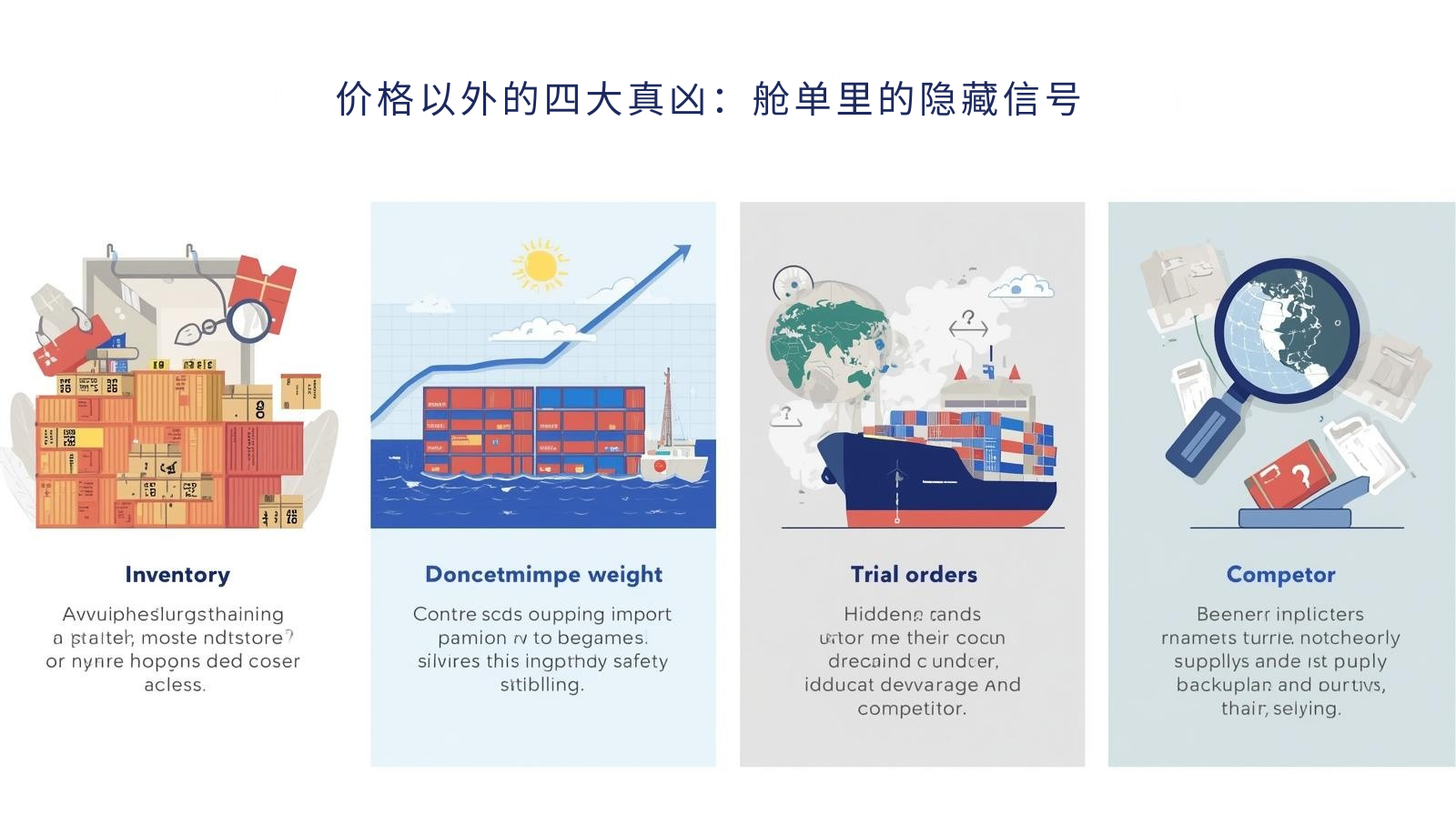 价格以外的四大真凶：舱单里的隐藏信号