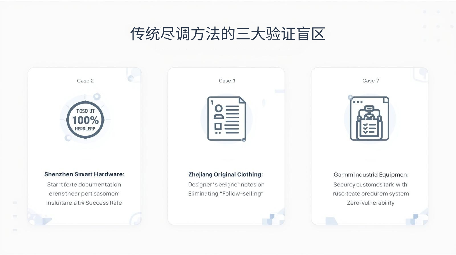 传统尽调方法的三大验证盲区