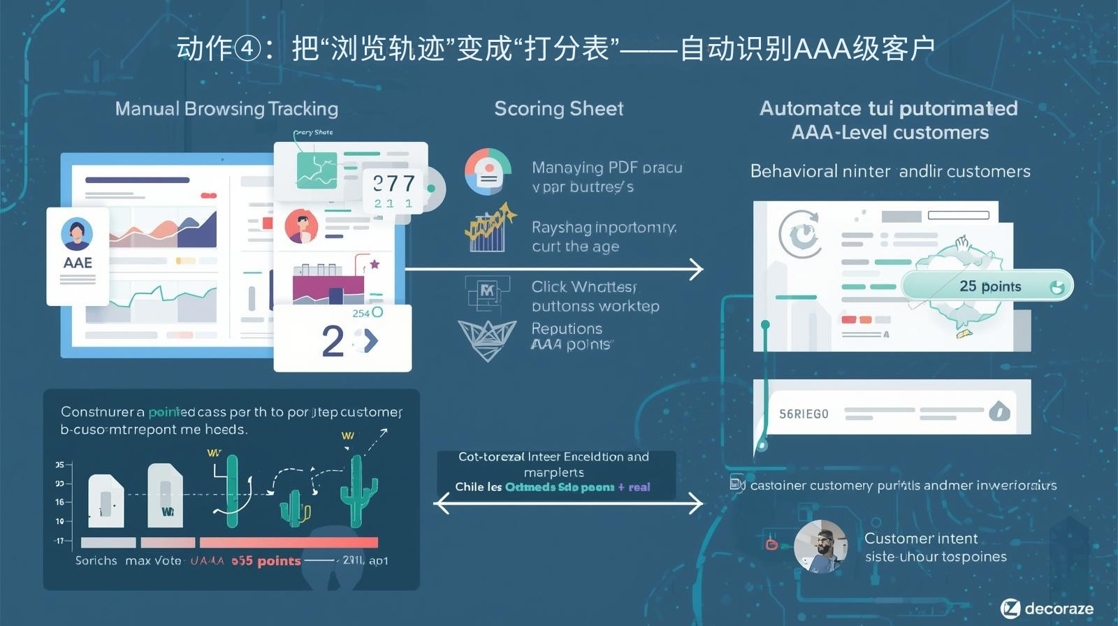 动作④：把“浏览轨迹”变成“打分表”——自动识别AAA级客户