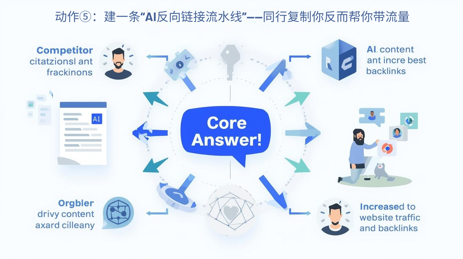 动作⑤：建一条“AI反向链接流水线”——同行复制你反而帮你带流量