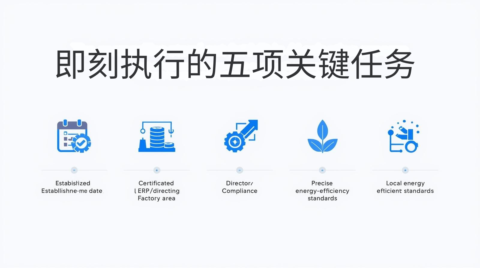 即刻执行的五项关键任务