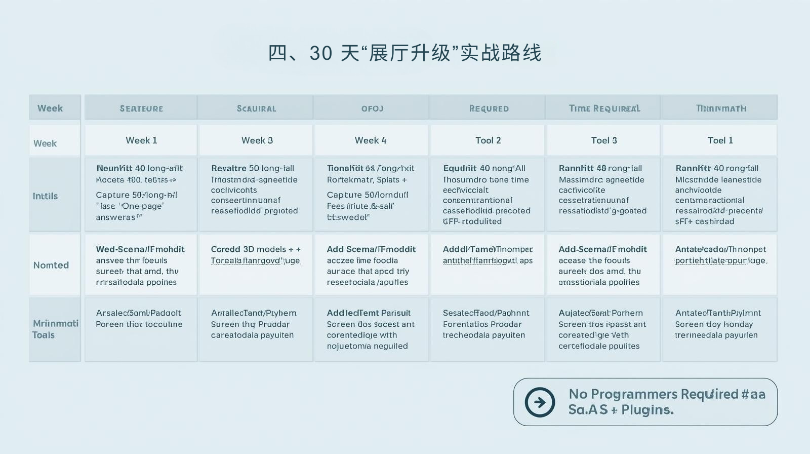 四、30 天“展厅升级”实战路线