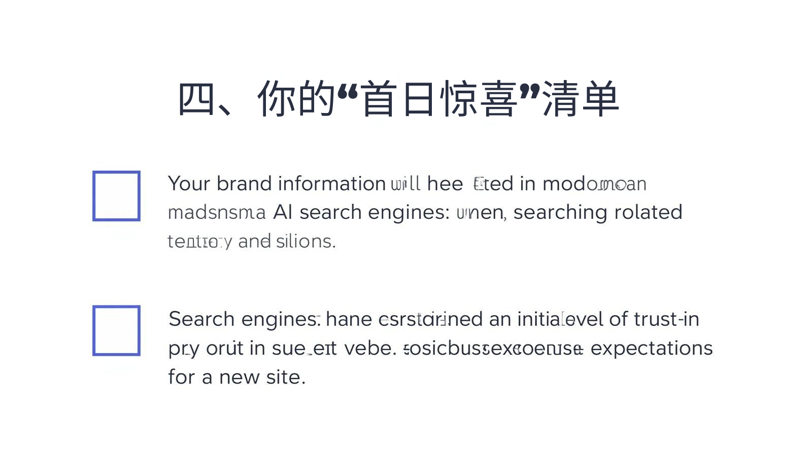 四、你的“首日惊喜”清单