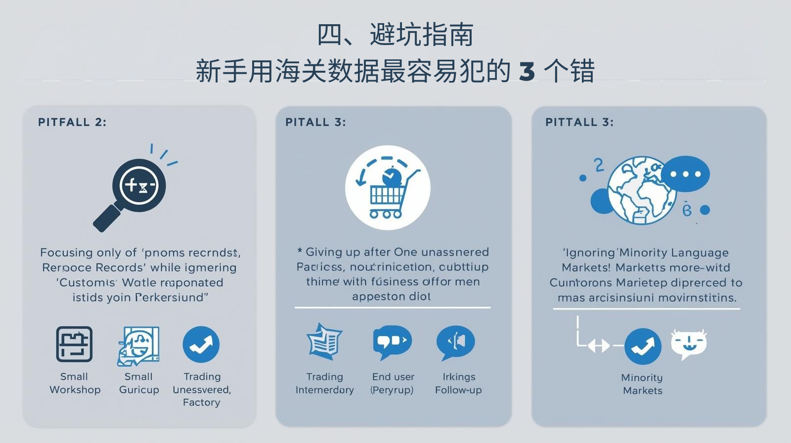 四、避坑指南：新手用海关数据最容易犯的 3 个错