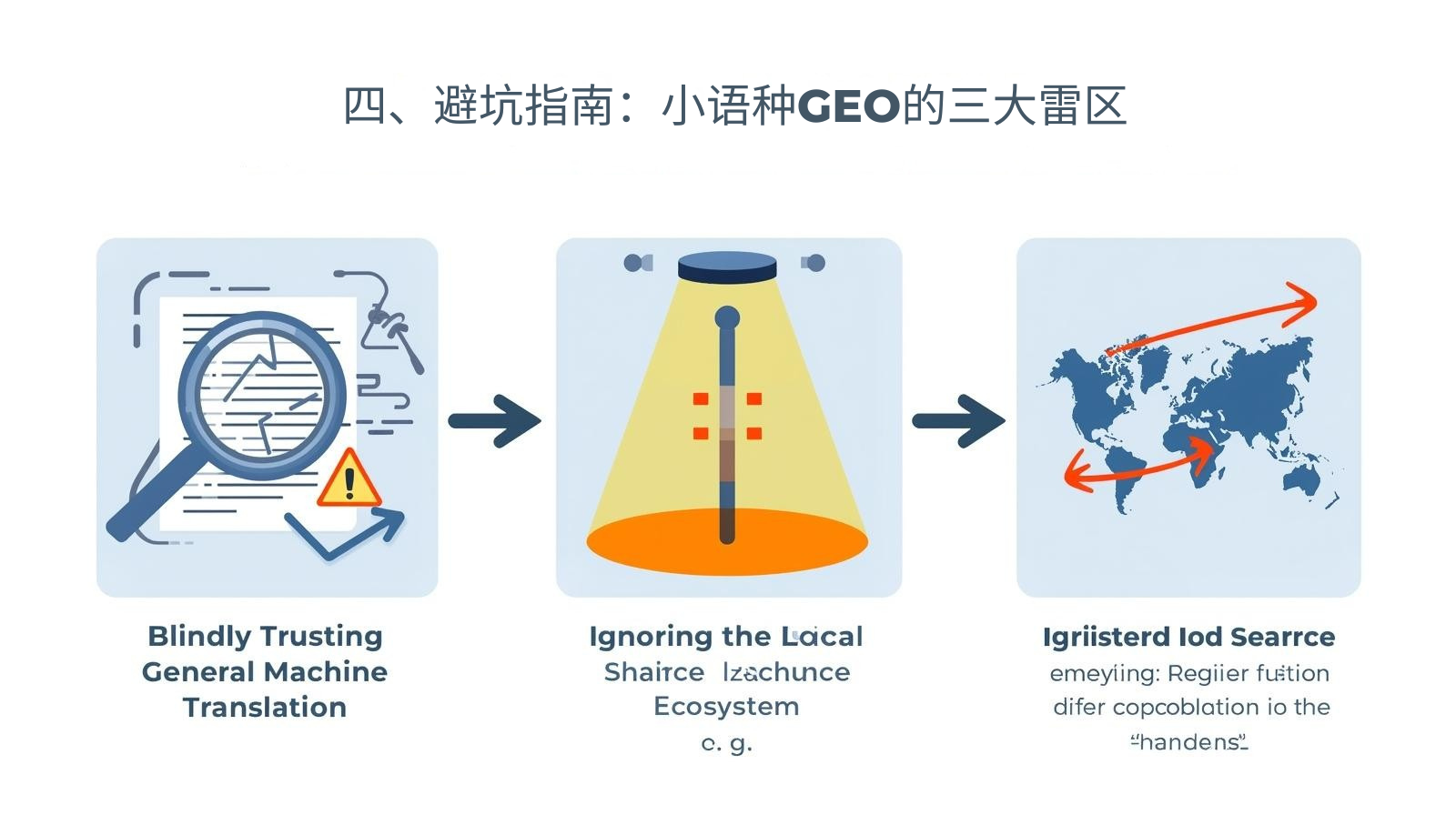 四、避坑指南：小语种GEO的三大雷区

