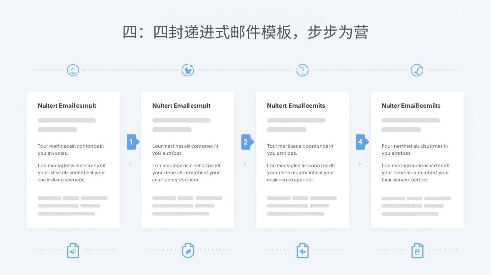 四：四封递进式邮件模板，步步为营