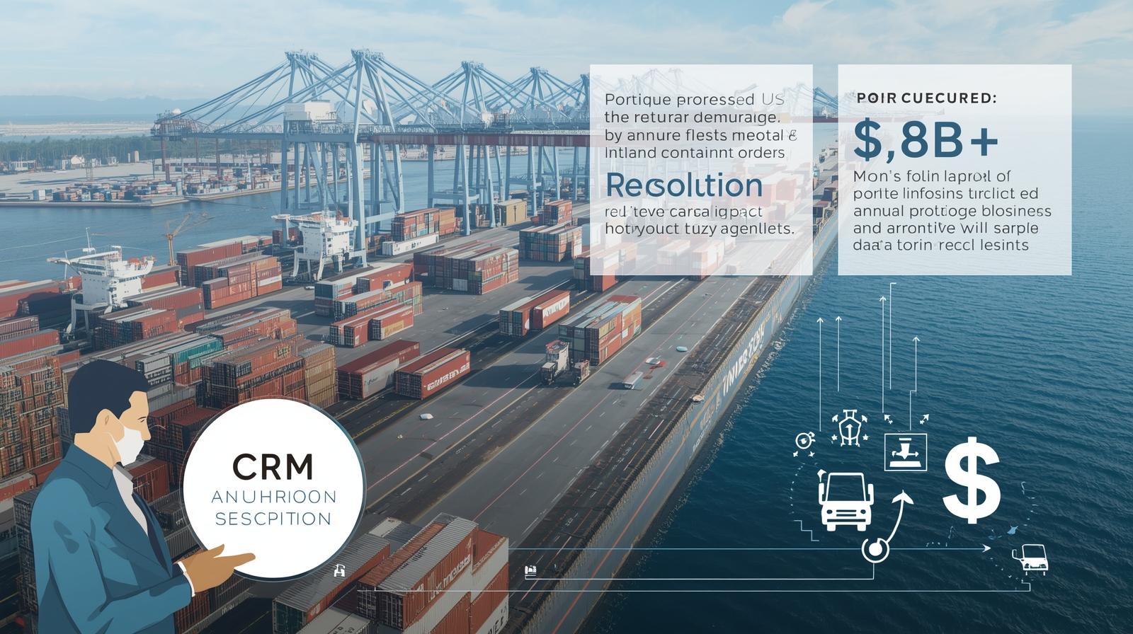 实战剧本：用“港口拥堵”痛点拿下年框800万美元