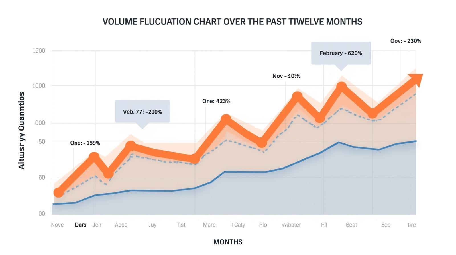 【二】第一条数据:过去十二个月货量波动图