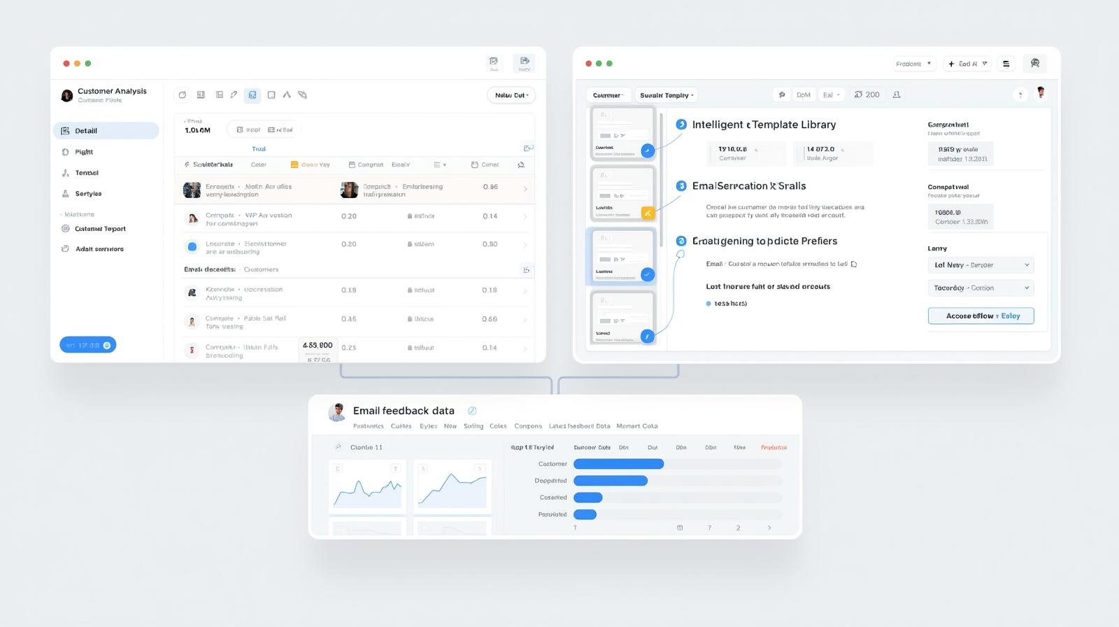 第三步：无缝衔接邮件跟进，单页完成 “分析 - 触达” 闭环