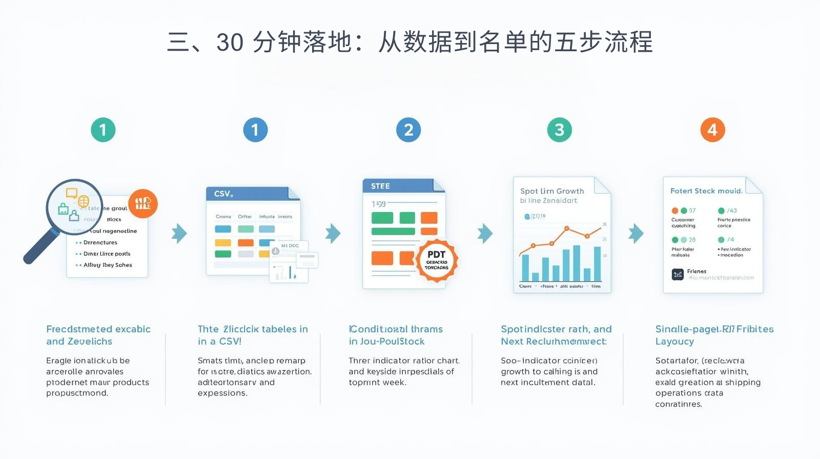 三、30 分钟落地：从数据到名单的五步流程