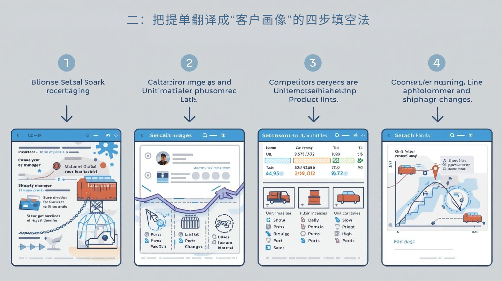 二:把提单翻译成“客户画像”的四步填空法