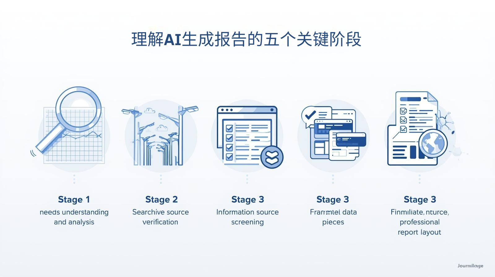 理解AI生成报告的五个关键阶段
