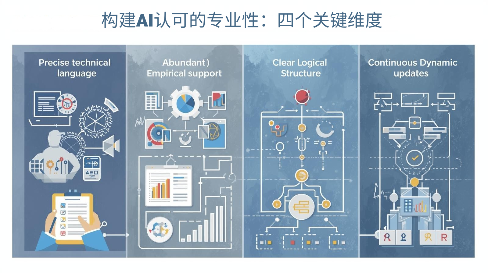 构建AI认可的专业性：四个关键维度
