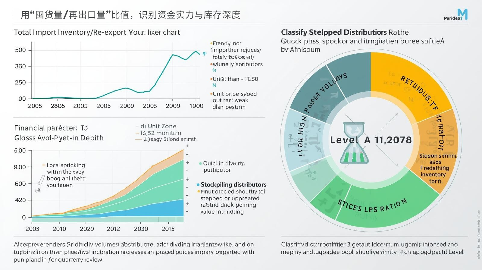 用“囤货量/再出口量”比值，识别资金实力与库存深度