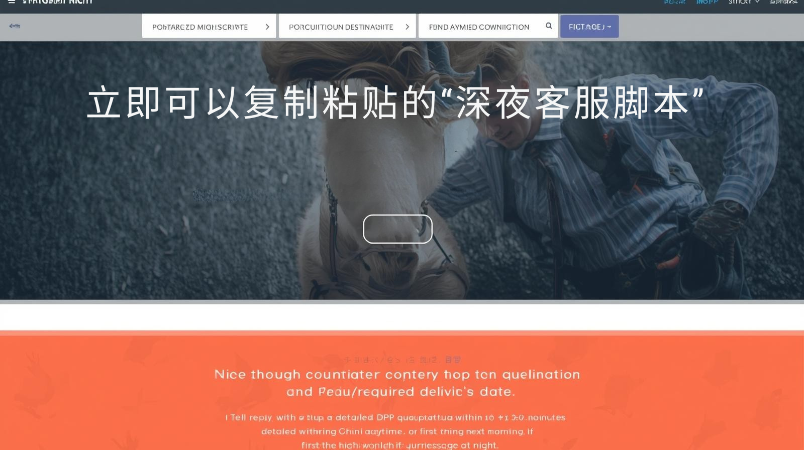 立即可以复制粘贴的“深夜客服脚本”