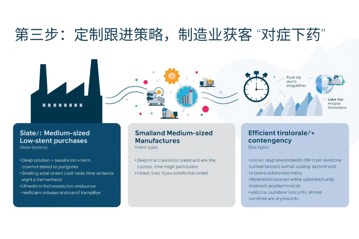 第三步：定制跟进策略，制造业获客 “对症下药”