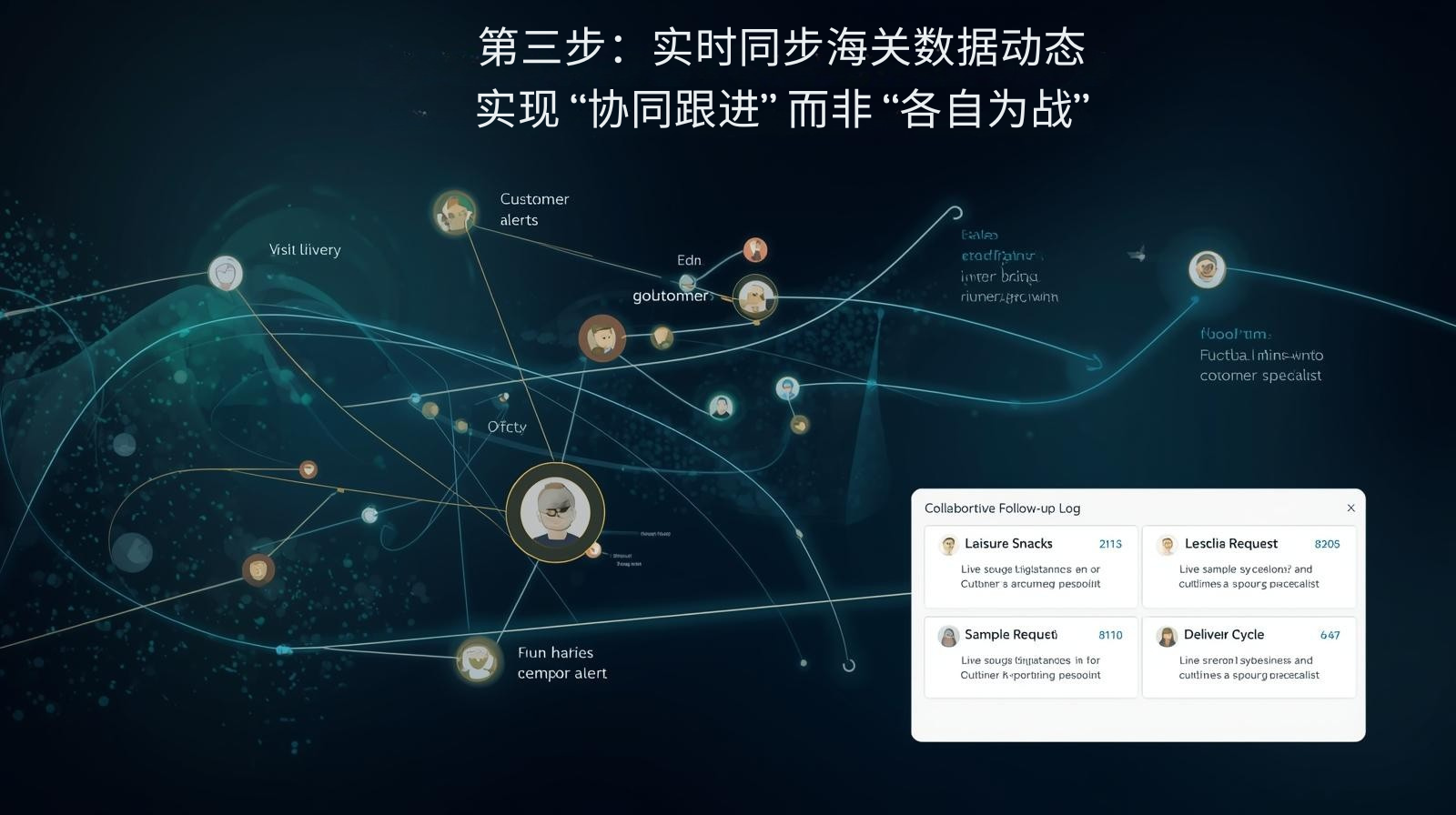 第三步：实时同步海关数据动态，实现 “协同跟进” 而非 “各自为战”