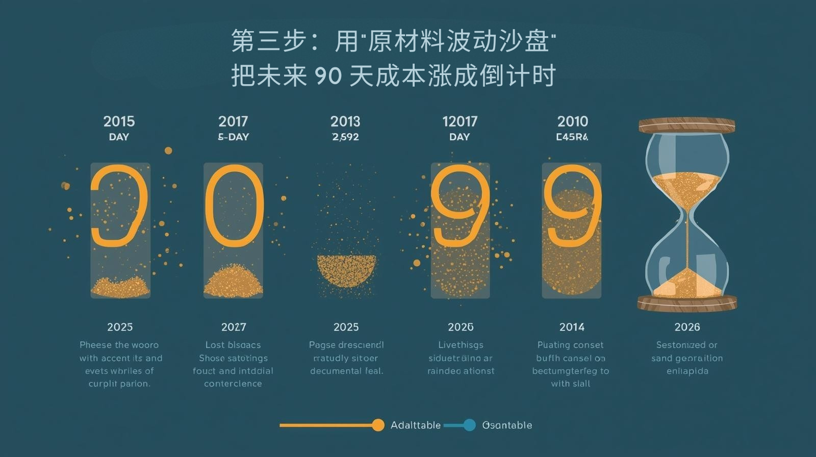 第三步：用“原材料波动沙盘”把未来 90 天成本涨成倒计时