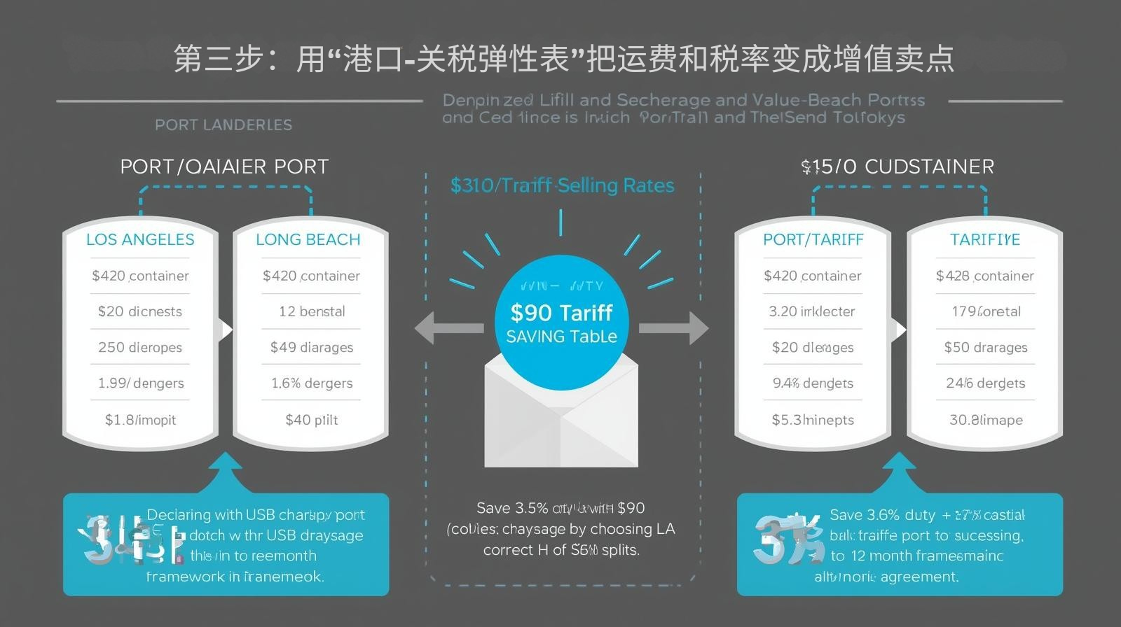 第三步：用“港口-关税弹性表”把运费和税率变成增值卖点
