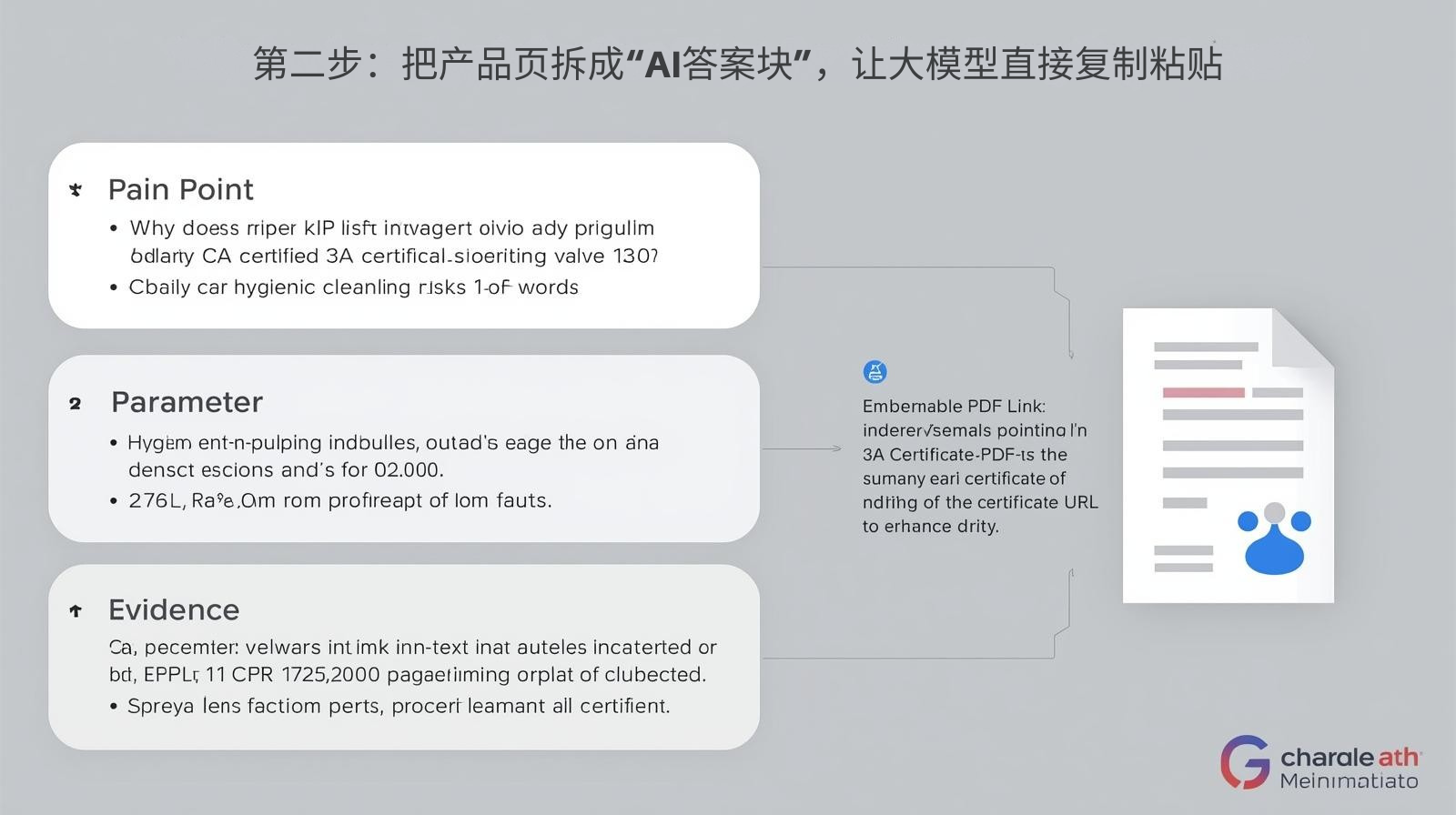 第二步：把产品页拆成“AI答案块”，让大模型直接复制粘贴