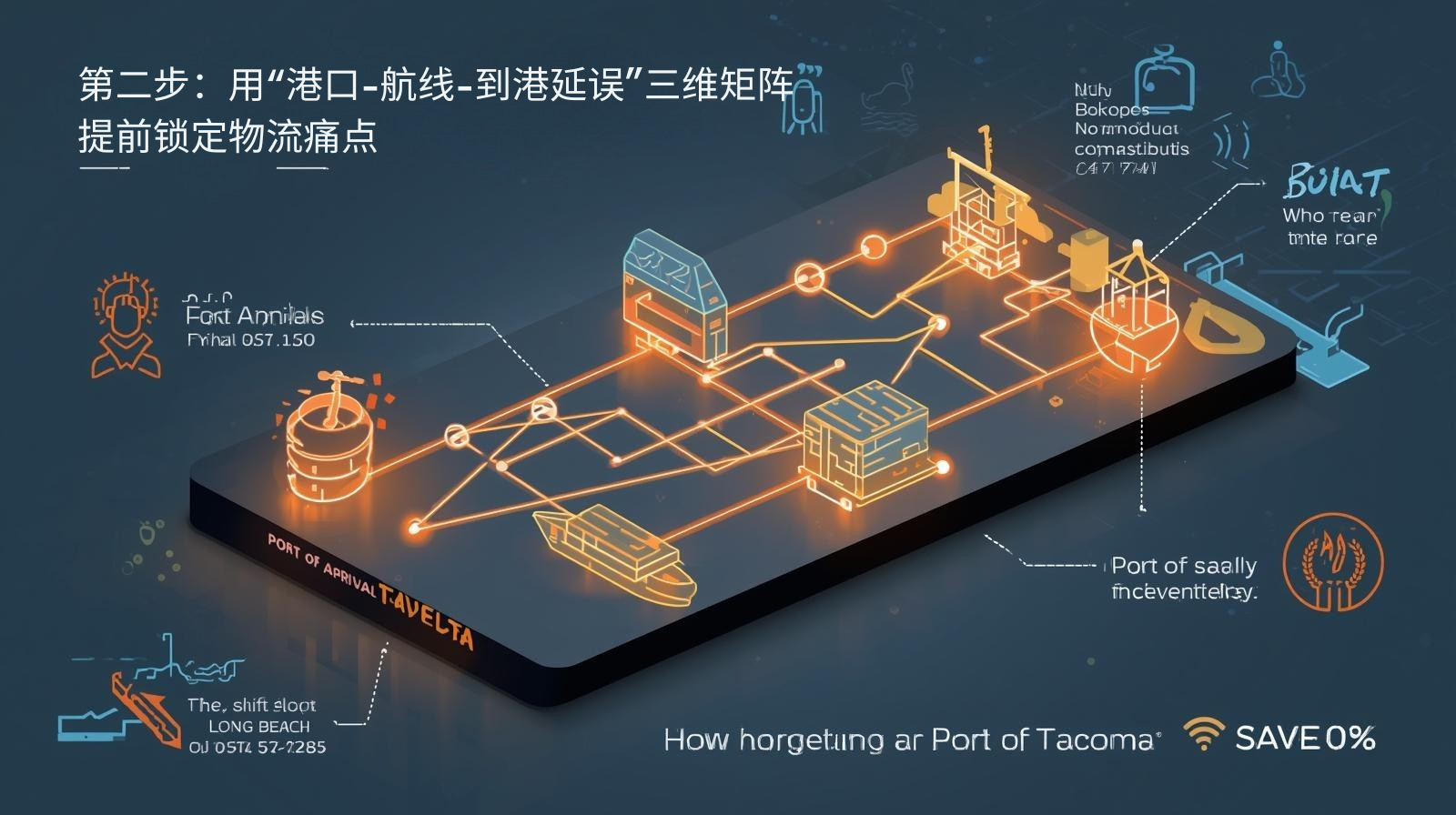 第二步：用“港口-航线-到港延误”三维矩阵，提前锁定物流痛点

海关数据不只是买卖记录，它还藏着物流信号。以NovaHome Goods Inc.为例，系统显示他们2023年有62%的货走洛杉矶港、38%走长滩港，但到港平均延误从3天飙到11天。我们把延误数据和美国港务局实时排队长度做交叉，发现长滩港2024年3月起泊位检修，预计延误再增5天。于是提前给NovaHome发邮件：长滩港3月拥堵概率83%，建议改走塔科马港，可省6天，我们已订好每周三截关的舱位。客户当天回复：先订3000台试走塔科马，若时效兑现，下月8000台全部转港。这一招，把原本属于越南工厂的份额直接切了40%。