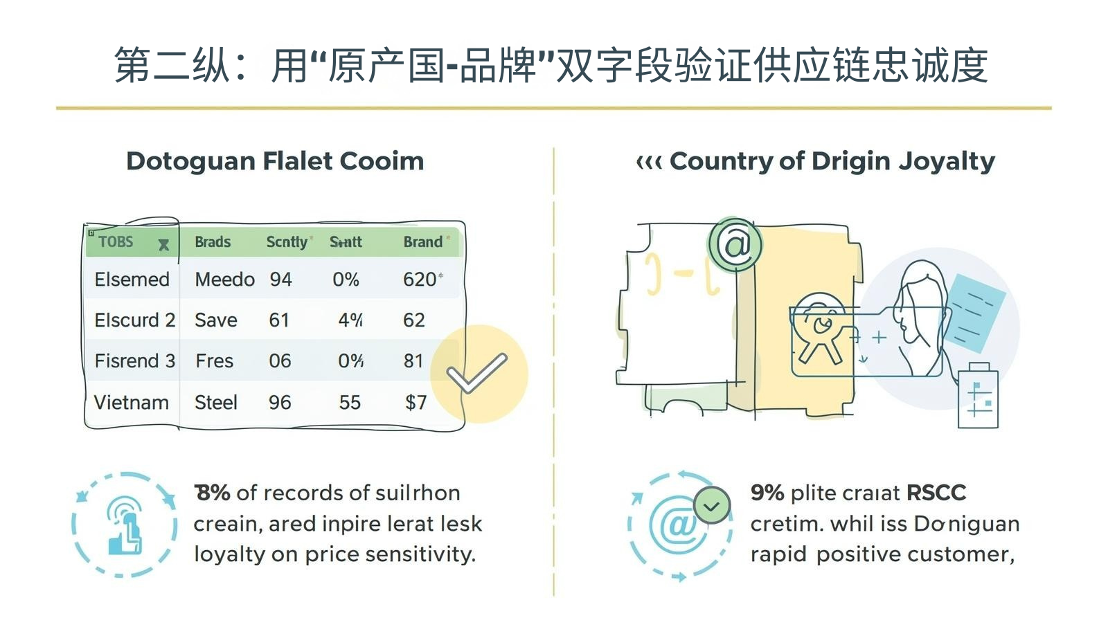 第二纵：用“原产国-品牌”双字段验证供应链忠诚度