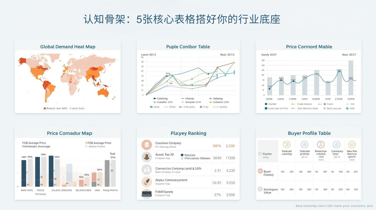 认知骨架：5张核心表格搭好你的行业底座
