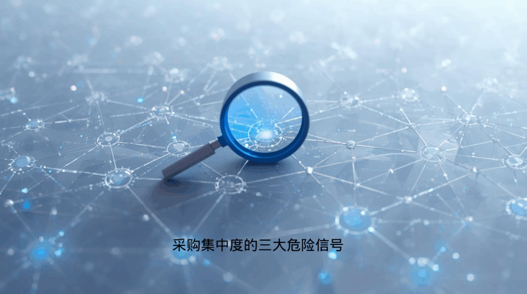 采购集中度的三大危险信号