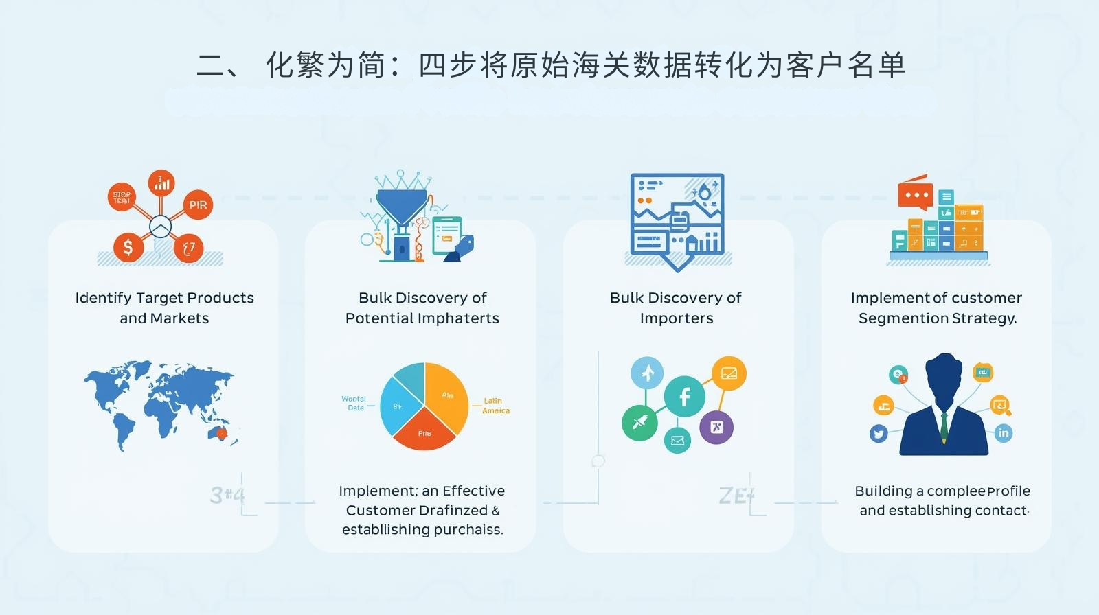 二、 化繁为简：四步将原始海关数据转化为客户名单
