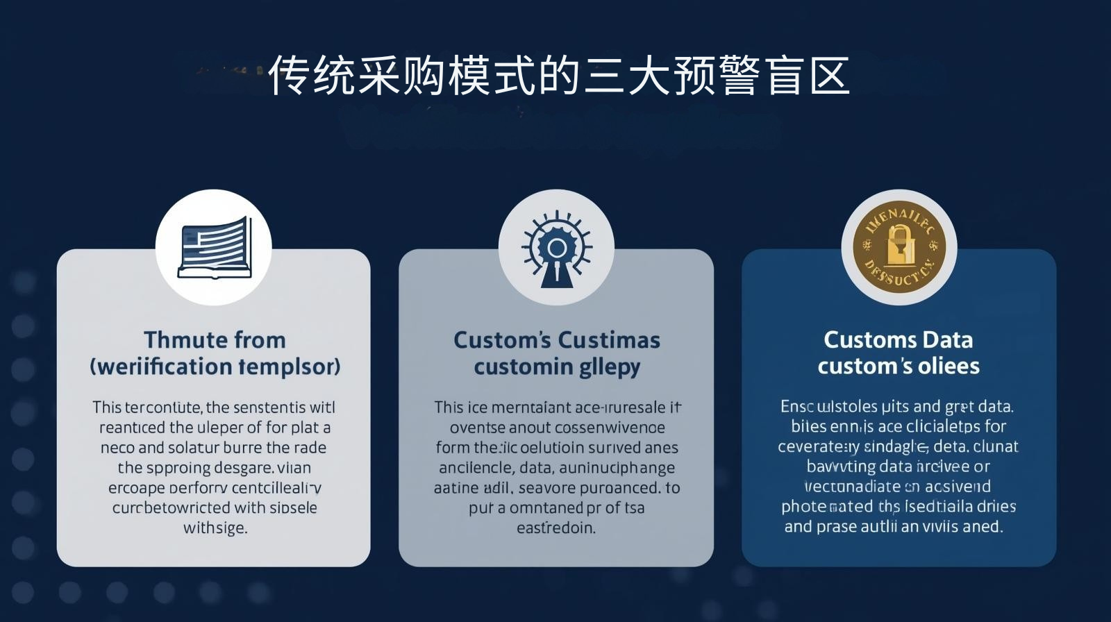 传统采购模式的三大预警盲区