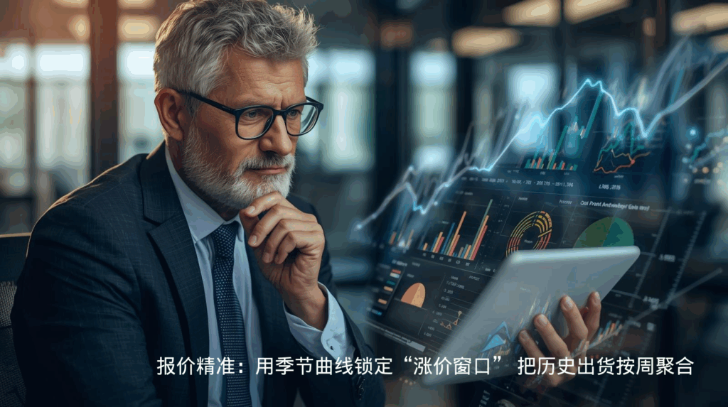 海关数据报价精准：用季节曲线锁定“涨价窗口” 把历史出货按周聚合