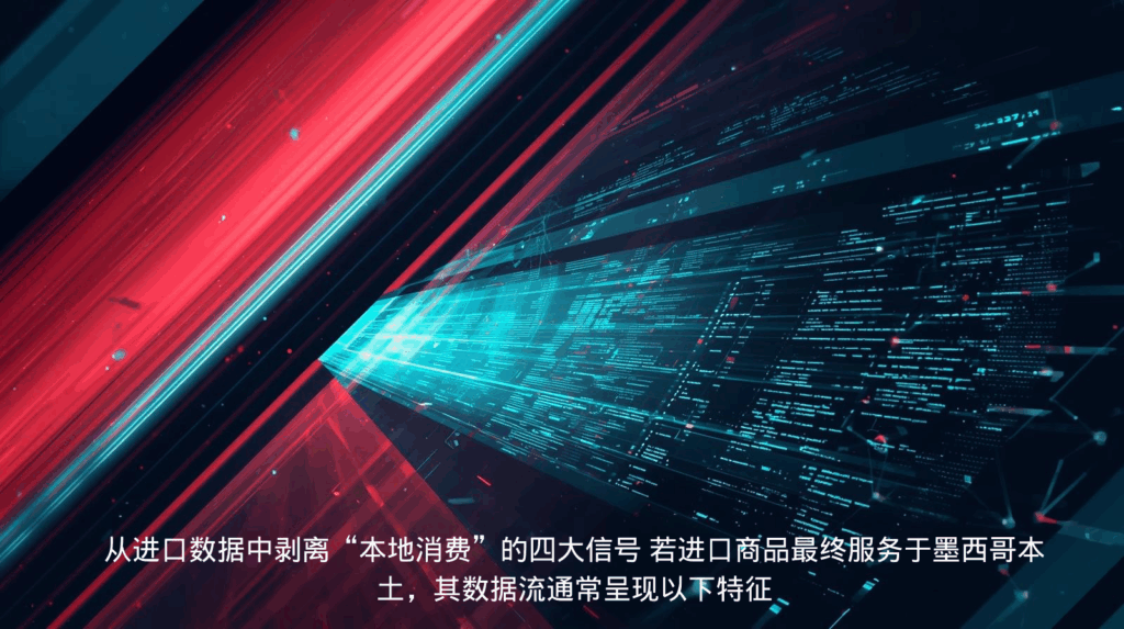 从海关数据中剥离“本地消费”的四大信号 若进口商品最终服务于墨西哥本土，其数据流通常呈现以下特征
