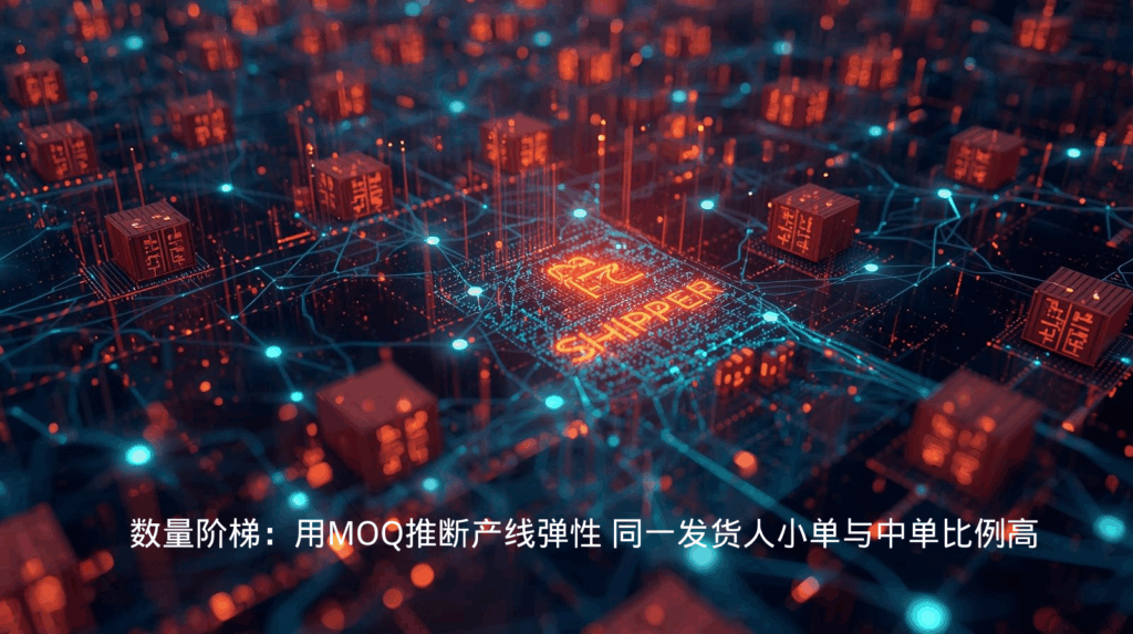 数量阶梯：用MOQ推断产线弹性 同一发货人小单与中单比例高