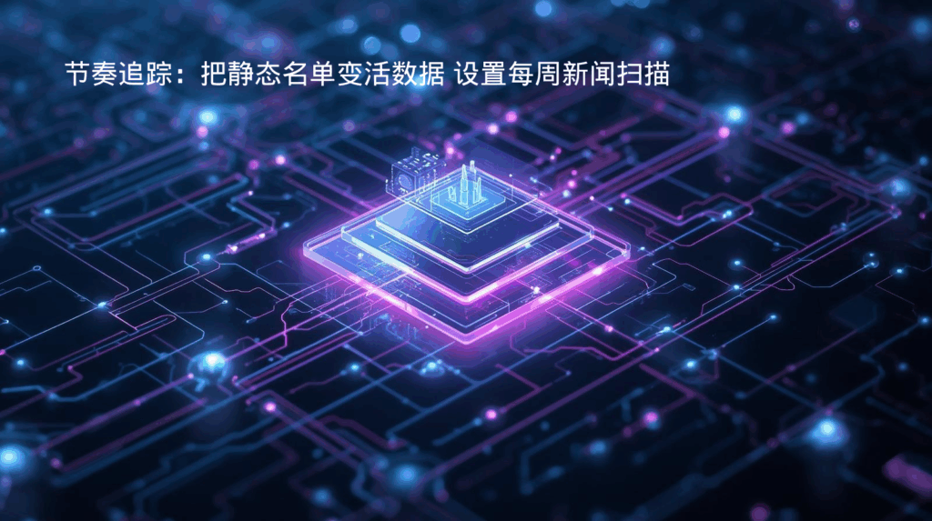 海关数据节奏追踪：把静态名单变活数据 设置每周新闻扫描