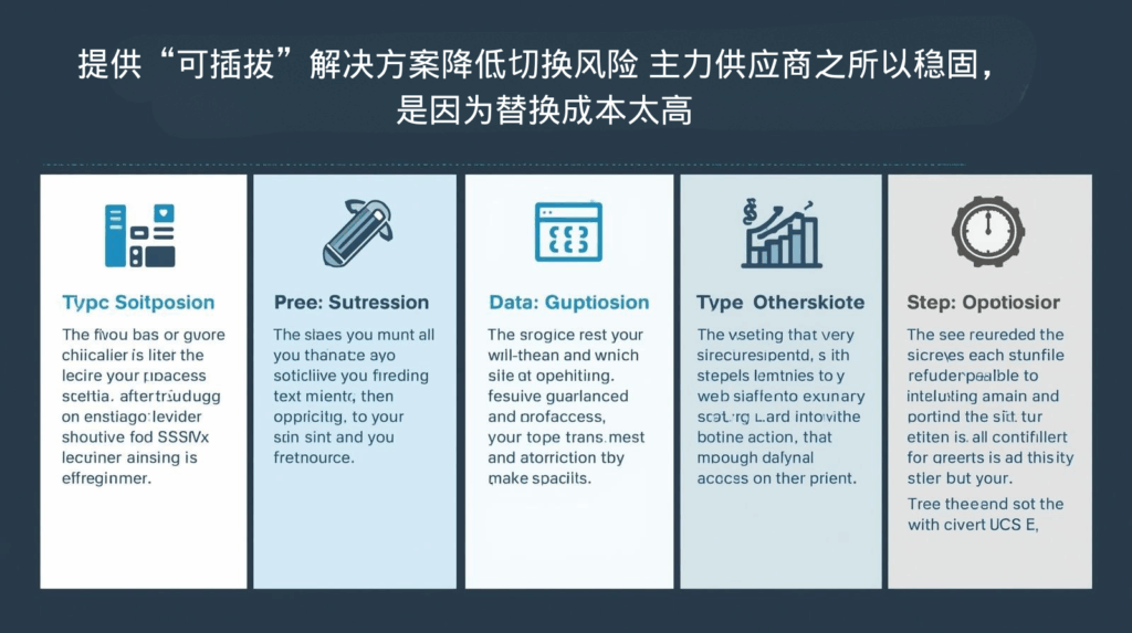 海关数据;提供“可插拔”解决方案降低切换风险 主力供应商之所以稳固,是因为替换成本太高
