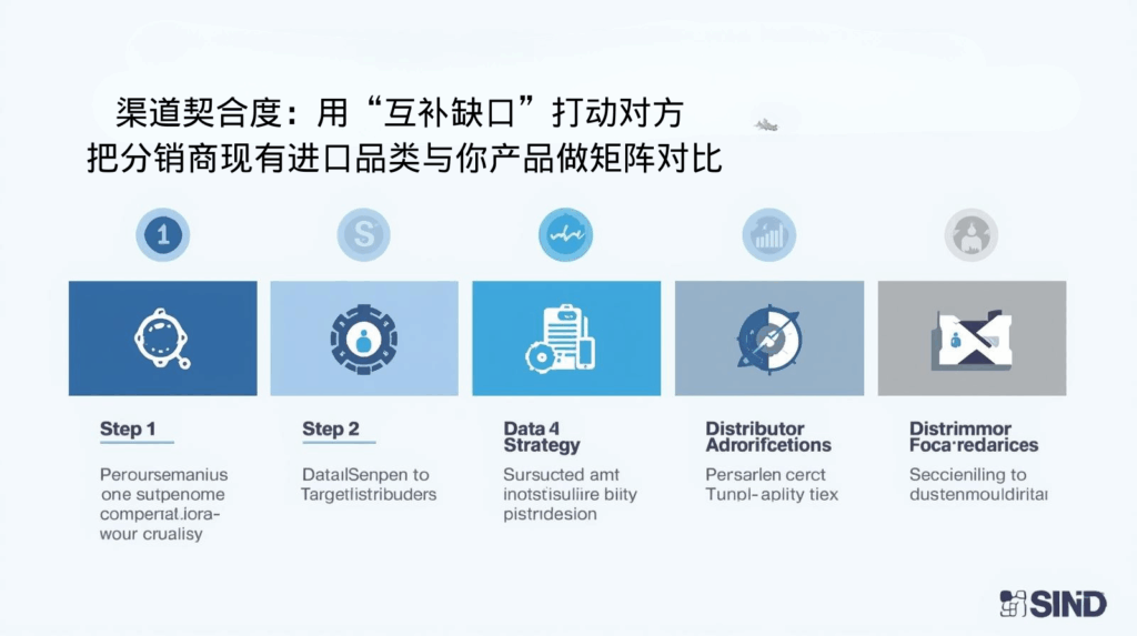 海关数据渠道契合度：用“互补缺口”打动对方 把分销商现有进口品类与你产品做矩阵对比