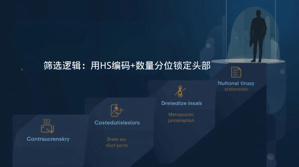 海关数据筛选逻辑:用HS编码+数量分位锁定头部